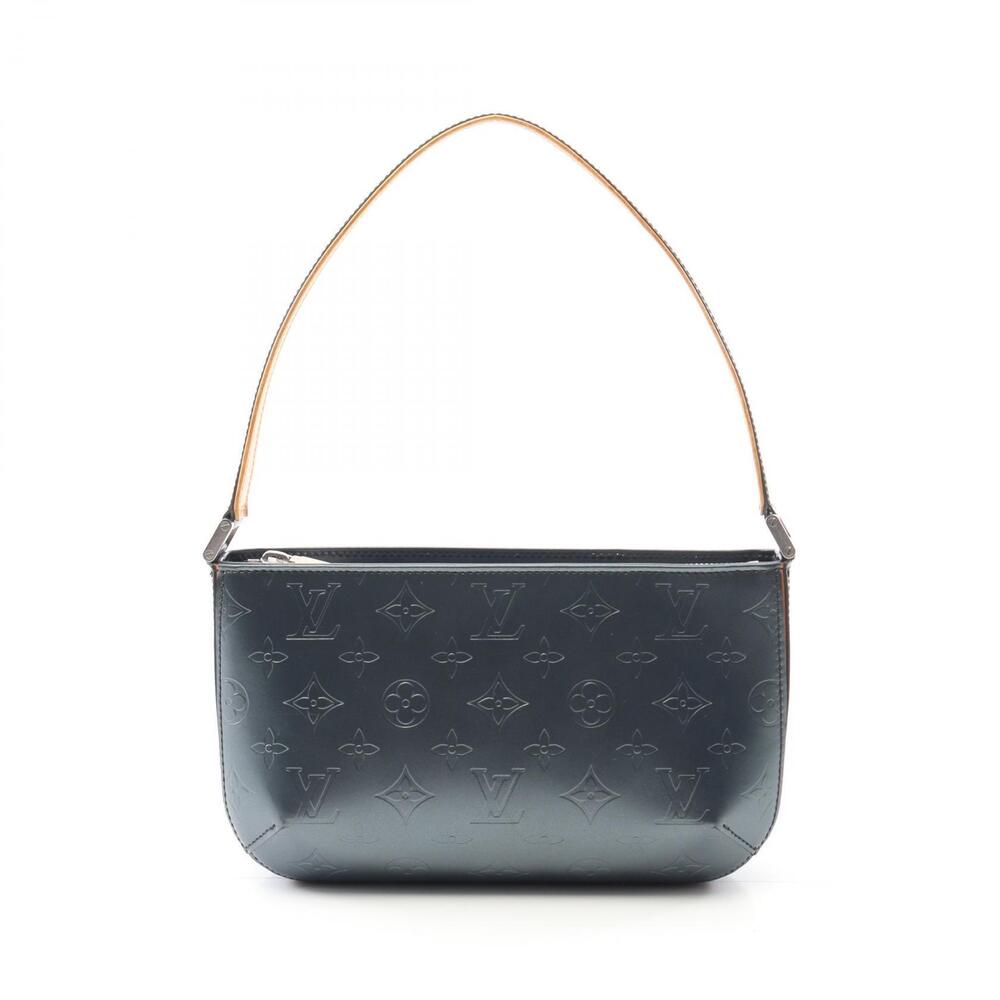 Louis Vuitton Fowler handbag Monogram Matte leather Navy Blue